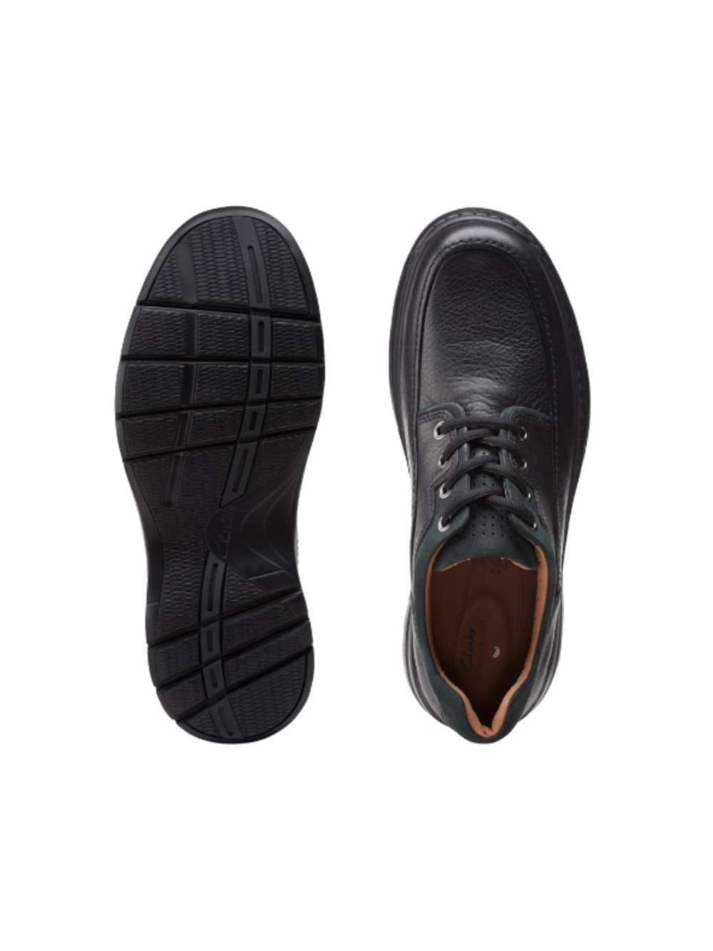 Mens Clarks Brawleylace Oxfords in Black Leather. 26151336 - Picture 6 of 6